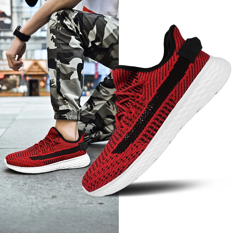 Light Man Running Shoes Comfortable Breathable Men's Sneaker Casual Antiskid and Wear-resistant Jogging Men Big Size Sport Shoes