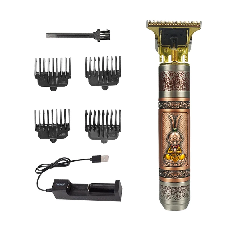 

Men Cordless Hair Clipper Barber Professional Buddha Dragon Electric Beard Shaving Hair Trimmer Styling Kit Hair Cutting Machine