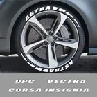 Наклейки в виде букв для автомобильных шин Opel OPC Astra J H G K Insignia Corsa D B E Mokka Vectra B 3D, резиновая этикетка для колес, аксессуары