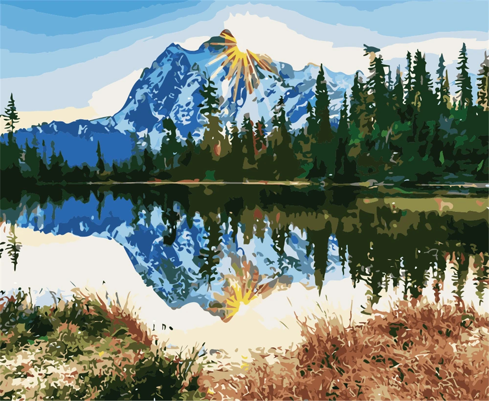 

Картина по номерам с изображением сахарида, 40x50 см