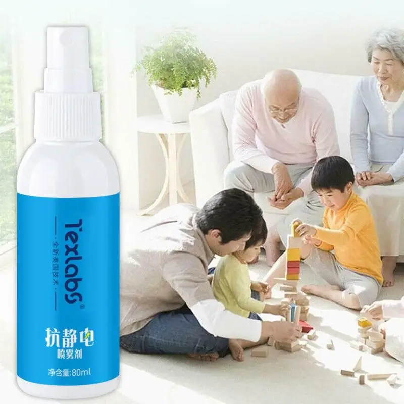 

80ml Antistatic Spray Static Remover Sprays For Clothes Anti-sticking Polyester Spray Sweater Chemicals Wool Anti Static T2C9