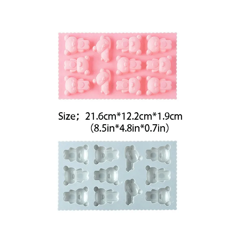 DIY Инструменты для украшения торта Медведь силиконовая форма шоколада помадные