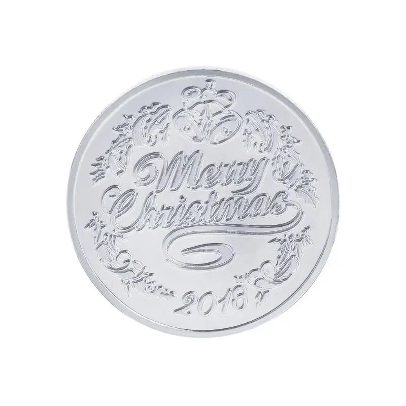 2018 памятная монета с Рождеством сувенир подарки художественная коллекция