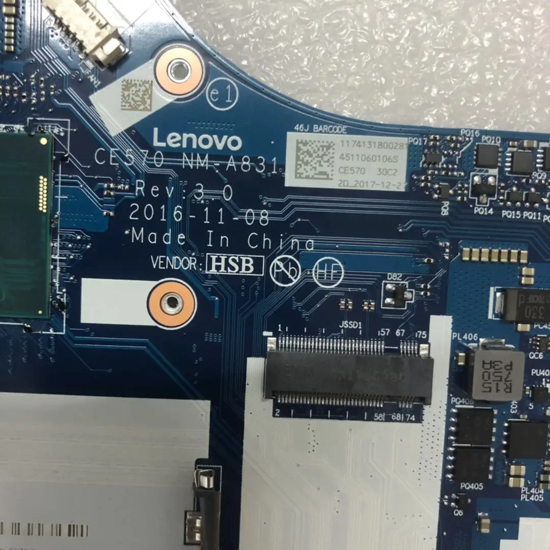 NM-A831 for Thinkpad E570 E570C laptop independent graphics card motherboard i5-7200U | Компьютеры и офис