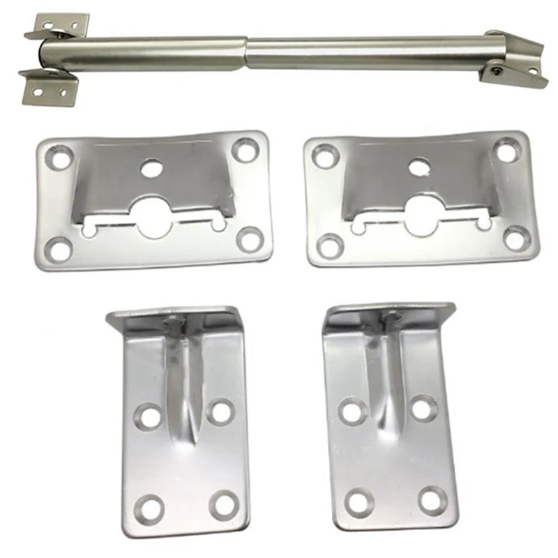 

2 Set Marine Grade Stainless Steel Table Bracket Set with Anodized Aluminum Telescopic Brackets Table Support