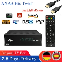 full hd axas his twin satellite tv receiver dvb s2s hd wifilinux e2 open atv 6 3 smart tv box decoder replace zgemma tv box