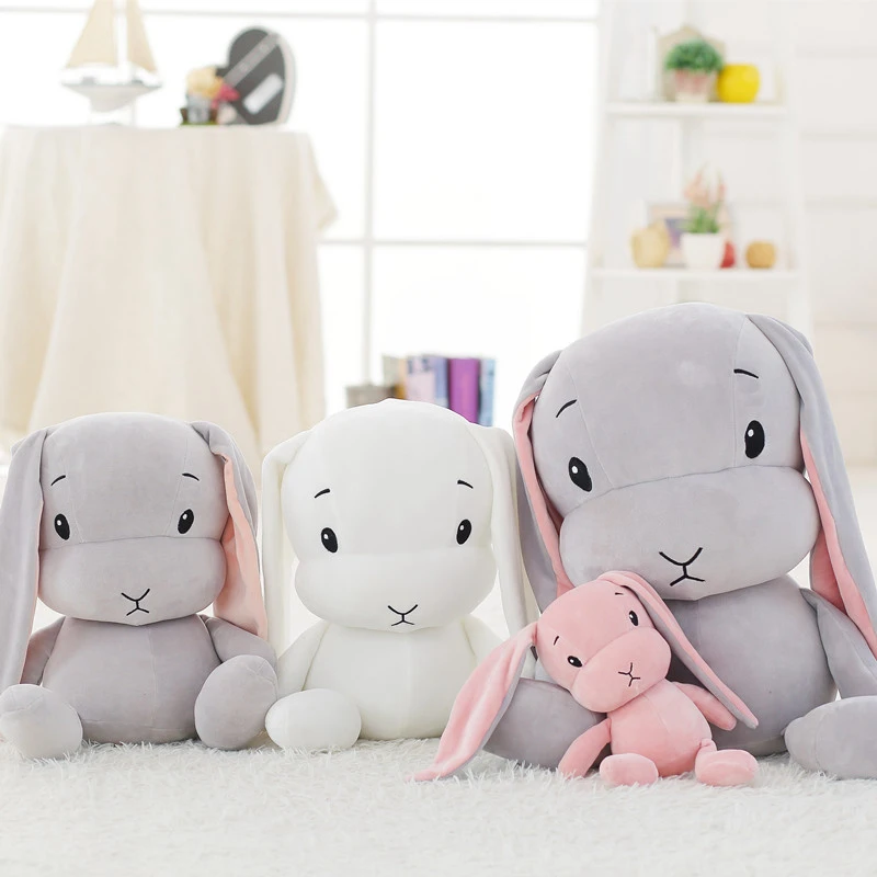 

Dropshipping 30/50/70cm cute lucky rabbit plush toy stuffed soft rabbit doll baby kids toy animal toy birthday Comfort toy gift