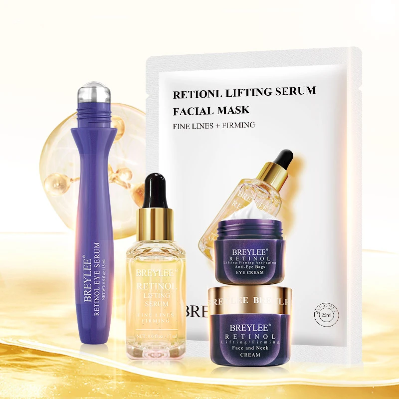 

Retinol Series Anti Aging Set Promote Collagen Growth, Increase Skin Elasticity Smooth And Tighten Skin And Eliminate Fine Lines