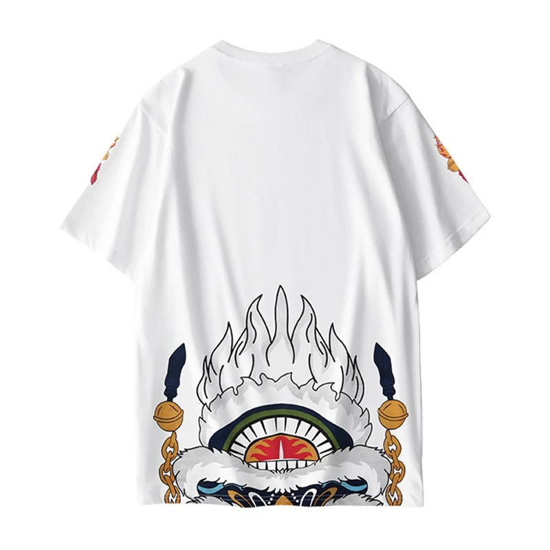 

Lyprerazy Summer Men's T Shirt Casual Original Fashion Dance Lion Short Sleeve Tee Shirt Mens Hip-Hop Street Top Tees