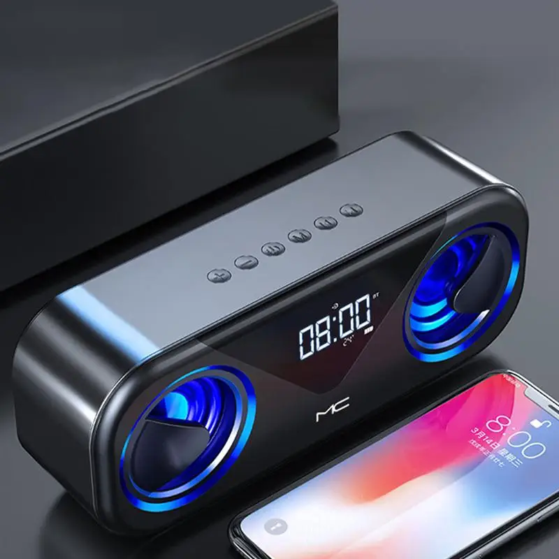 

Portable Charging Wireless Sound Box Wireless Clock Speaker Loudspeaker Box