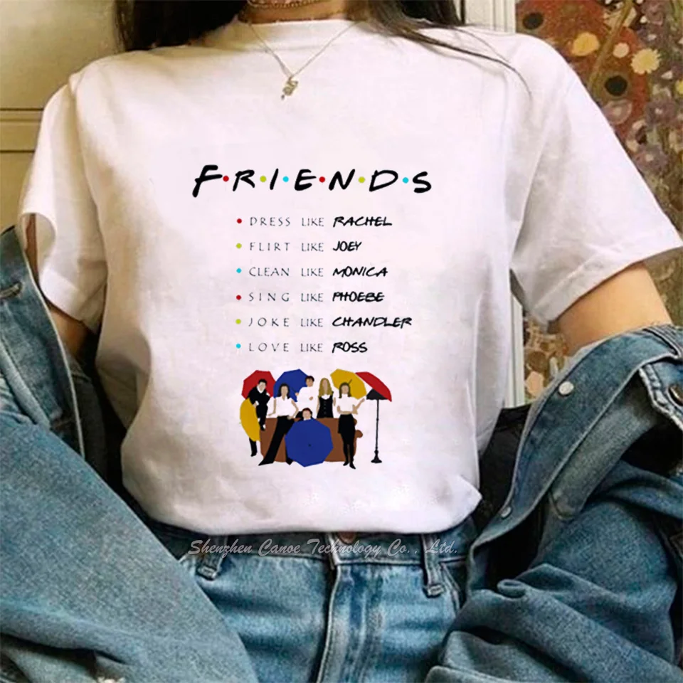 Друзья ТВ шоу подарки футболки модные летние женские лучшие друзья забавные