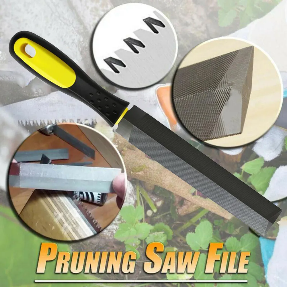 

1pc Pruning Saw File 260mm Carpentry File High Quality Prismatic File Rasp