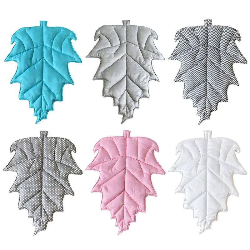 

Baby Kids Play Mat Leaf Shape Carpet Newborn Crawling Blanket Cotton Floor Rug Room Decor