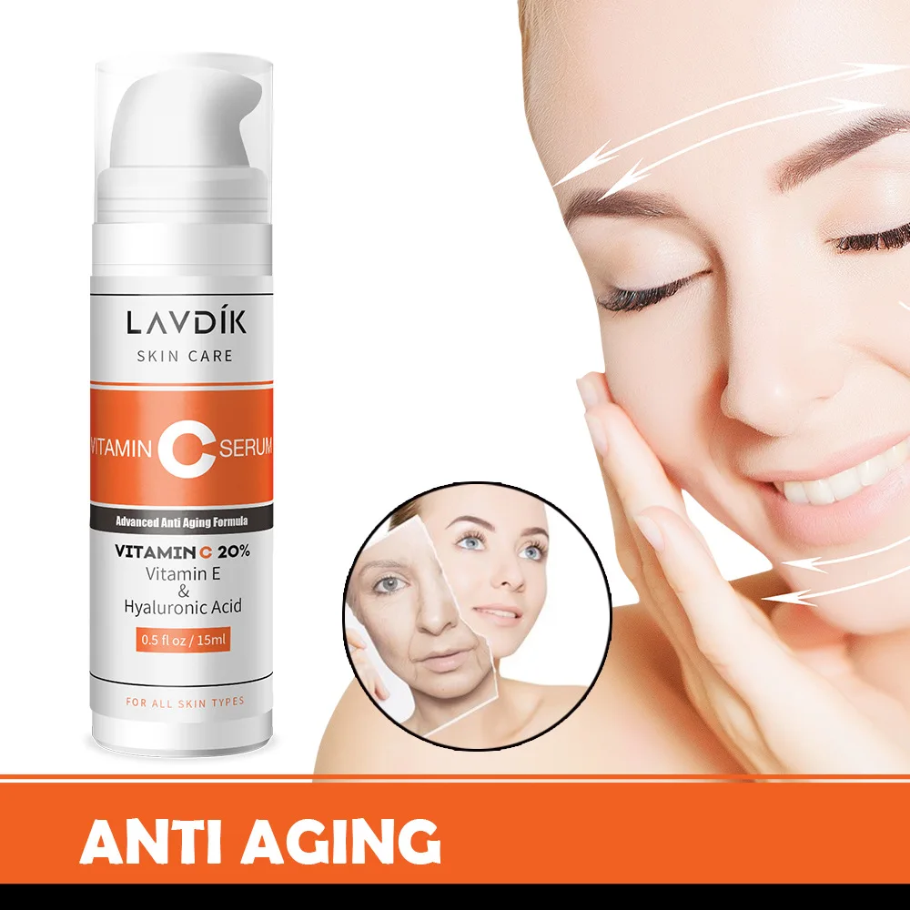 

15ml Vitamin C Toner Moisturizing Hydrating VC Face Serum Spray Moisturizing Smoothing Anti-wrinkle Anti-aging Easy To Absorb