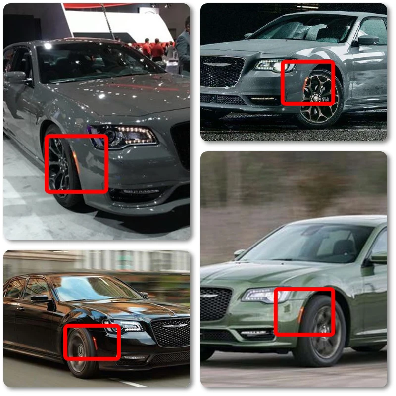 4x F &amp R янтарные красные светодиодные боковые габаритные фонари для Chrysler 300 2015 2016