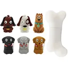 Флеш-накопитель usb TEXT ME в виде мультяшной собаки, 128 ГБ, 2,0 дюйма, 4 ГБ, 8 ГБ, 16 ГБ, 32 ГБ, 64 ГБ