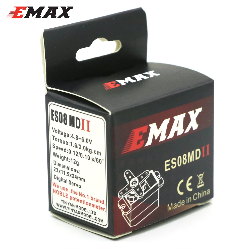 EMAX ES08MD 4 8 6 0 V 2 0/2 kg.cm мини металлическая Шестерня цифровой сервопривод совместимый