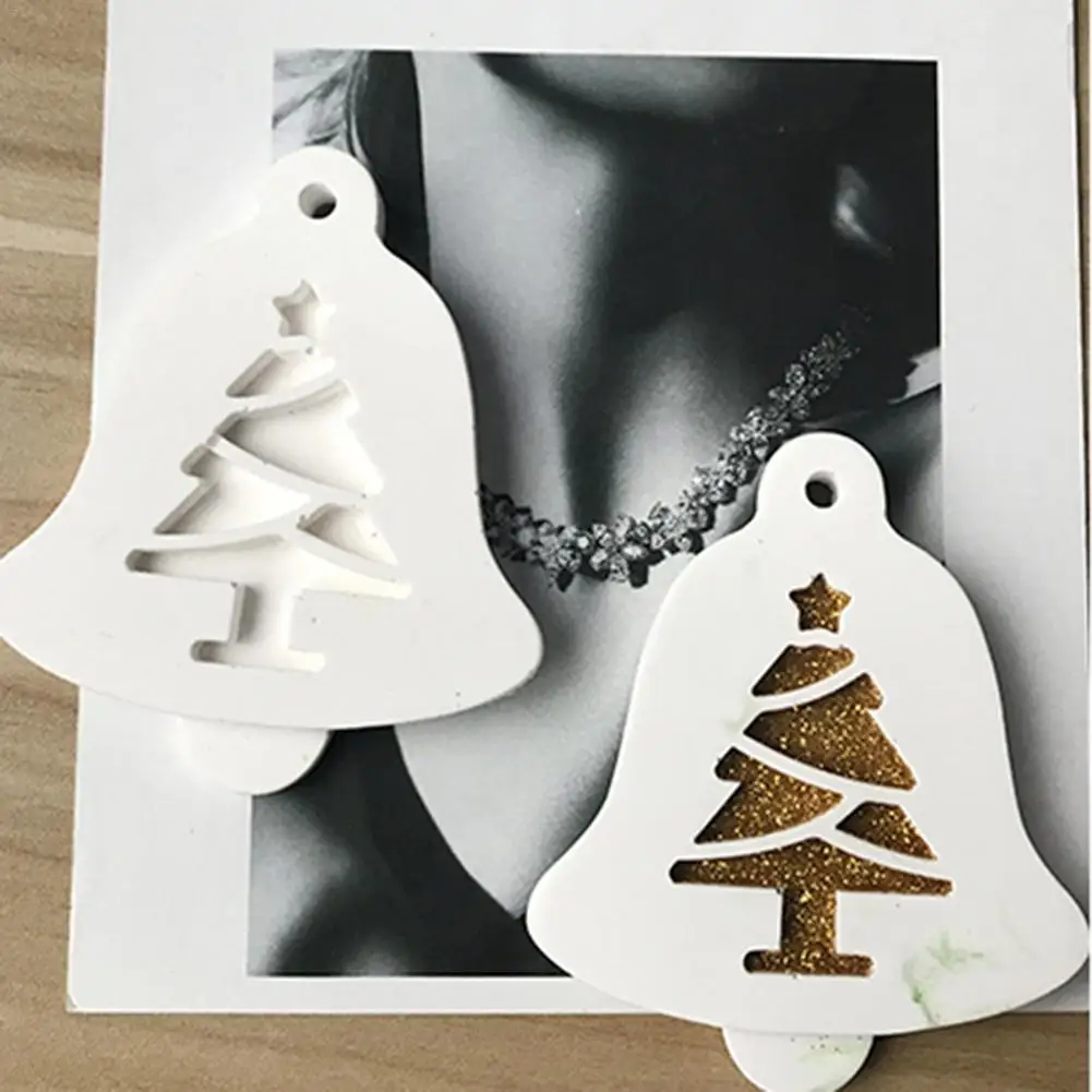 DIY рождественская елка в форме колокольчика Жидкая силиконовая форма