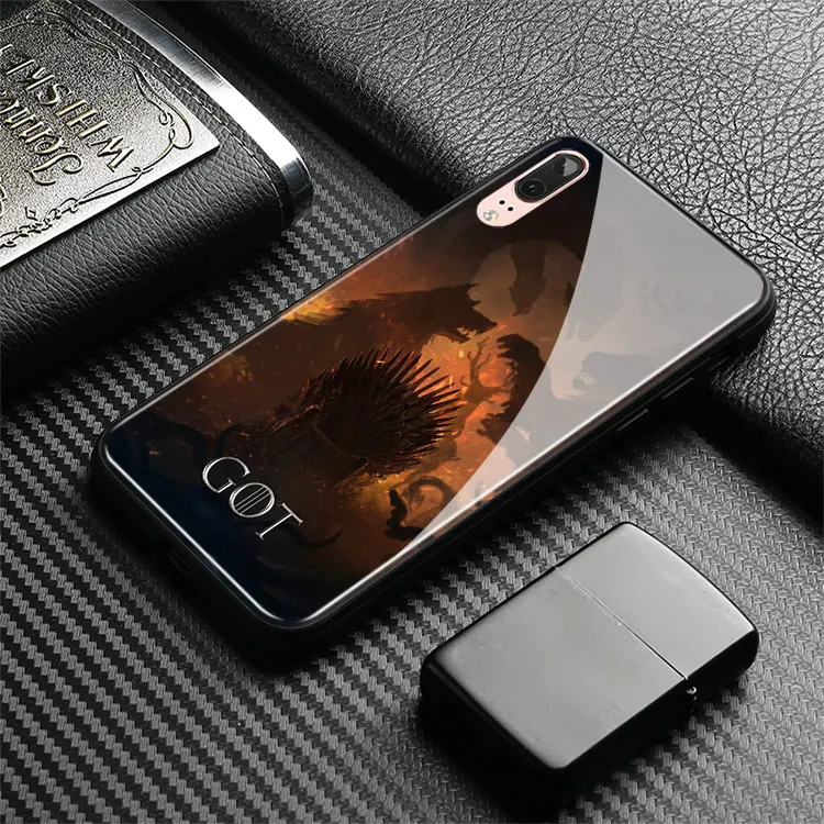 Игра трона из закаленного стекла Мягкий силиконовый чехол для телефона huawei Honor V mate P 9 10 20 30 Lite Pro Plus Nova 2 3 4 5