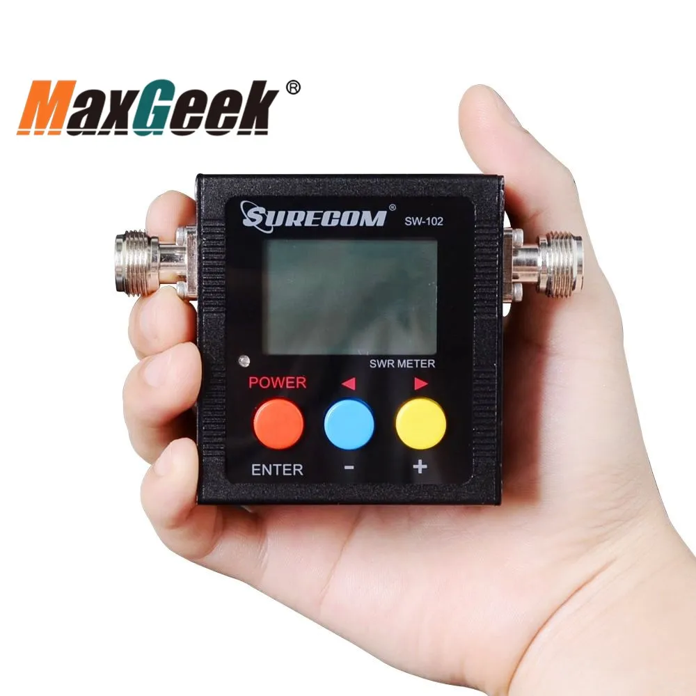 Цифровой измеритель мощности Maxgeek Surecom УКВ/УВЧ 125 525 МГц 2 канала|Измерители