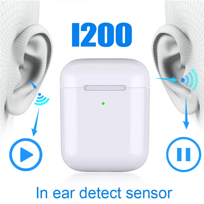I200 TWS Bluetooth 5,0 наушники гарнитура PK W1 H1 Сенсорная Функция наушники Беспроводная зарядка бас PK i12 i 200 i800 i500 i1000 TWS fones de ouvido bluetooth cuffie bluetooth yfeiybrb auriculares bluetooth inalambr