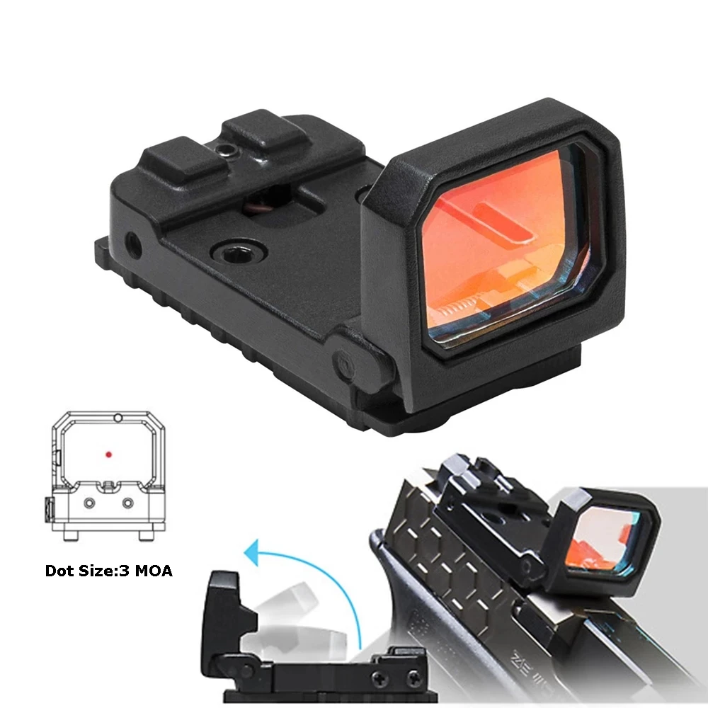 

Flip Up Red Dot Pistol Sight Reflex Sight RMR Scope Mount for MOS Glock or Slide Cut Accept RMR Pistola 1913 Mount Rifle Scopes