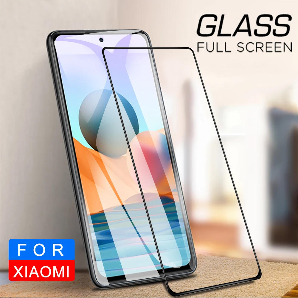Tempered Glass For Xiaomi Redmi 9 9A 9C 8 7 A Screen Protector Glass Redmi Note 10Pro 10s 10 8T 9S 9 11 Pro 11S Protective Glass