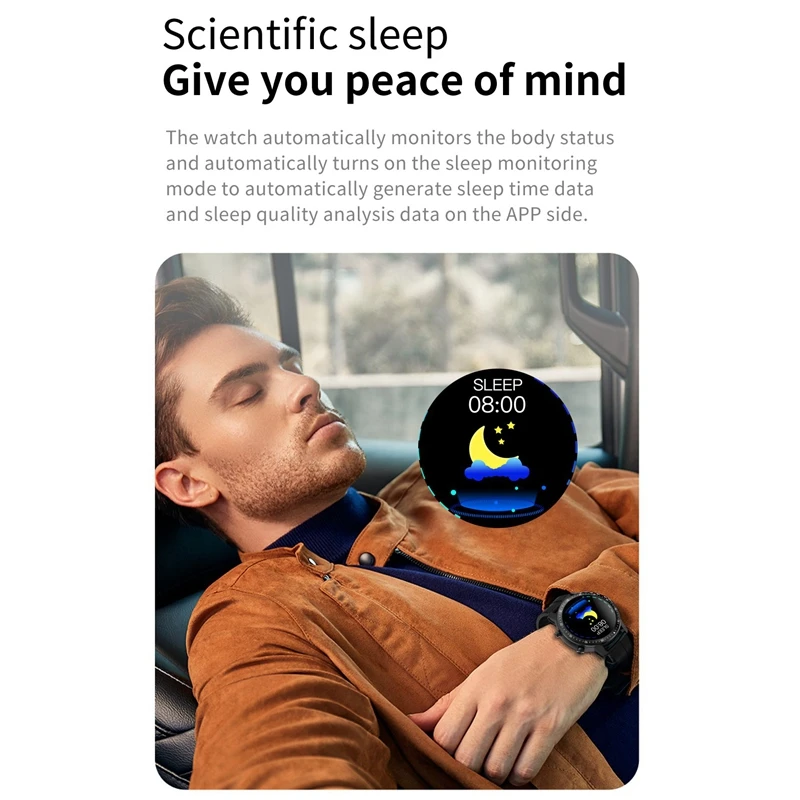 

Smart Watch Custom Watch Face Full Press Screen IP68 Waterproof Smartwatch for Android IOS Phone Fitness Tracker