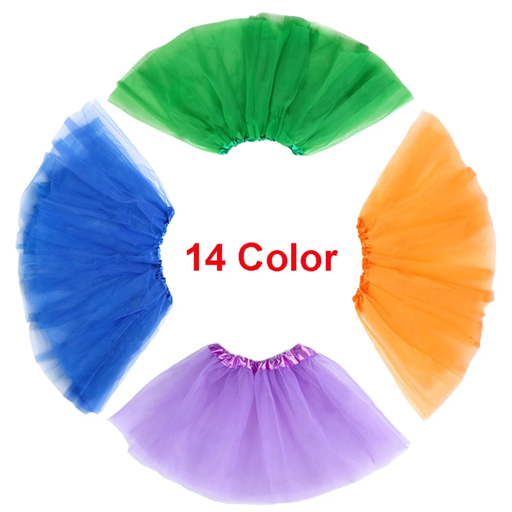 Детская фатиновая юбка пачка для девочек детская Нижняя балета вечерние мини