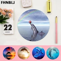 fhnblj new design dolphin soft rubber professional gaming mouse pad gaming mousepad rug for pc laptop notebook