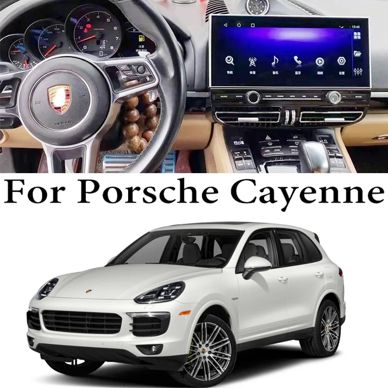 

For Porsche Cayenne S Hybrid V6 958 92A Turbo 2010~2017 Car Android Internet Multimedia Navi GPS Stereo Audio CarPlay 12.3 inch