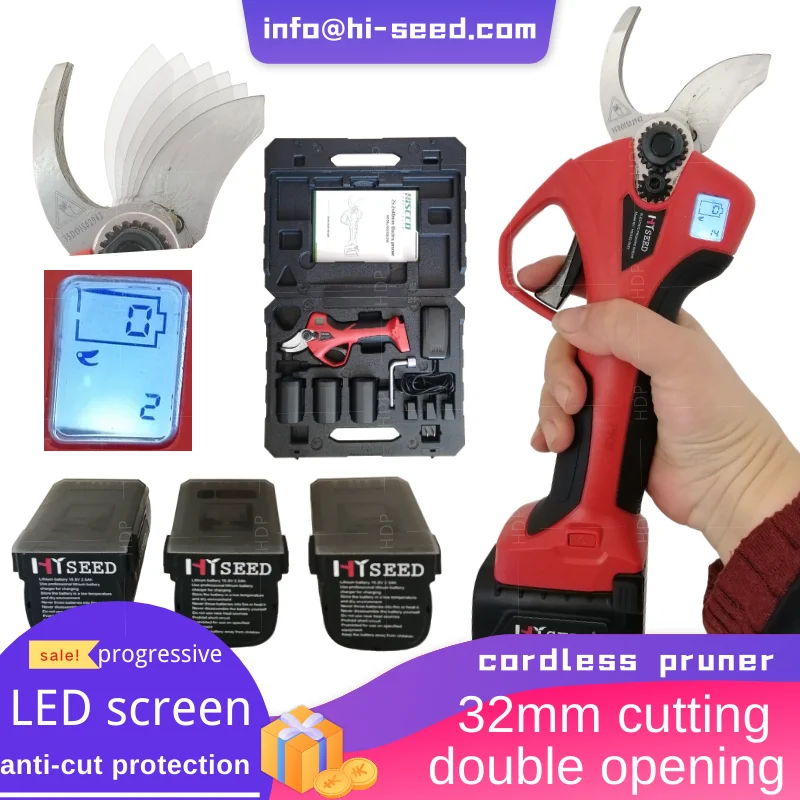 

HDG32 LED Electric rechargeable lithium battery, fruit tree garden pruning shears