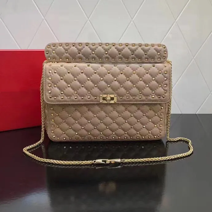 

Diamond Lattice Rivet Women Shoulder Bag Sac A Main Femme Sac A Main Designer Handbags Crossbody Messenger Bags Handtassen