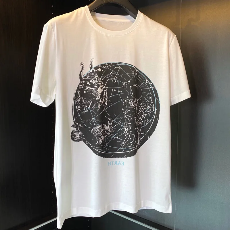 

Style Summer Europe Fashion women/men's casual comfort T-shirts Chic men High quality cotton Tee Tops C344