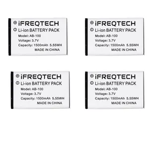 4 шт. оригинальный перезаряжаемый литий-ионный аккумулятор для WLN KD-C1 Airfree AP-100 RT22 двухстороннее радио 1500 мАч C-BAP100