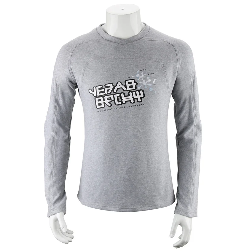 

Takerlama Peter Jason Cosplay T-Shirt Men Cotton Tees Long Sleeve Tops Grey Casual Outfits For Halloween Costume Party Cosplay