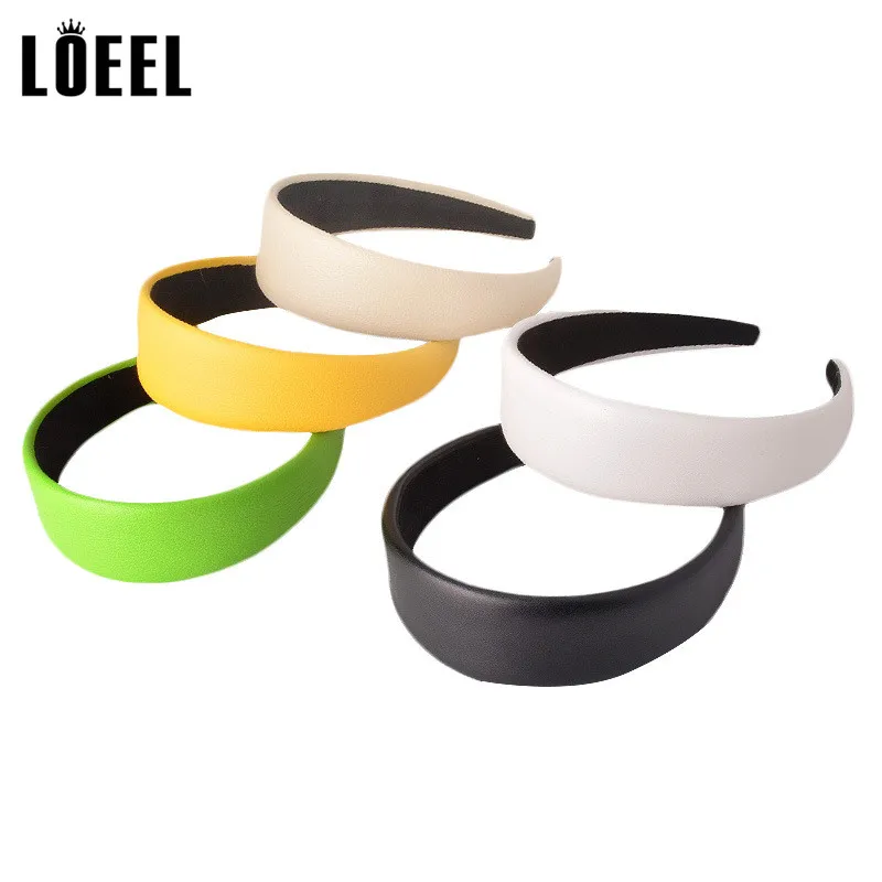 Новинка аксессуары для волос женщин модные однотонные обручи из искусственной