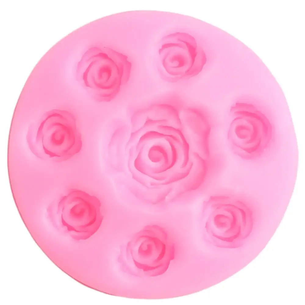 Топпер для выпечки кексов мини-розовый цветок силиконовые формы приготовления