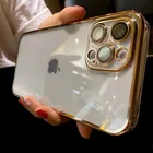 Прозрачный мини-чехол для iPhone 13, 12, 11 Pro Max, X, XS, XR, 7, 8 Plus, SE2, Прозрачный квадратный Мягкий силиконовый чехол с покрытием