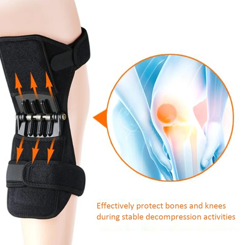 

New Sale Sport Spring Knee Joint Protection Booster Knee Pad Mager Tools Mountain Climbing Running Knee Booster
