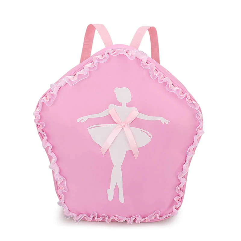 

Кружевная Танцевальная сумка для девочек, танцевальная балетная сумка для девочек, детская балетная сумка, Фиолетовый Детский рюкзак для г...