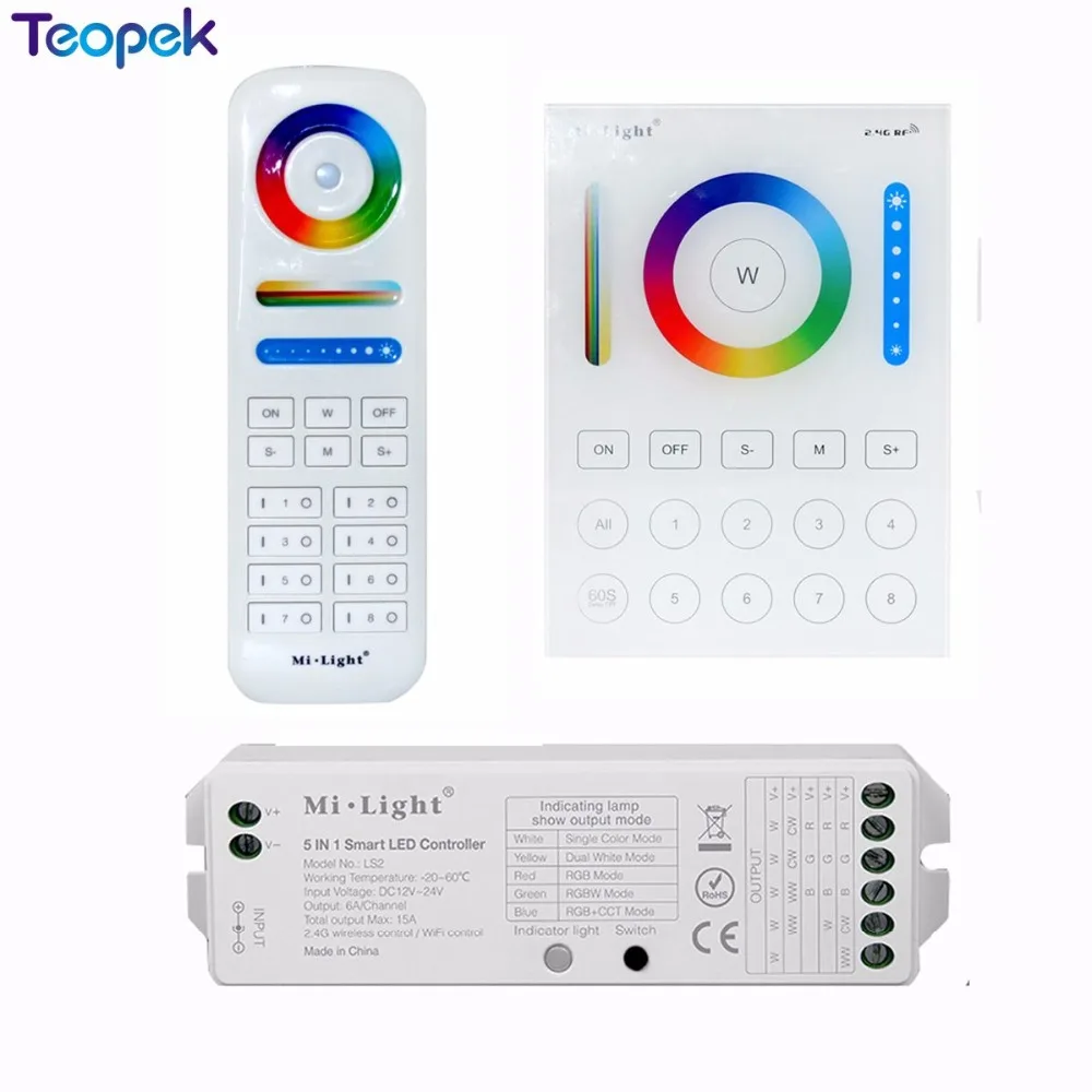 MiBoxer 2 4G беспроводной 8 Zone RF Диммер FUT089 пульт дистанционного управления B8