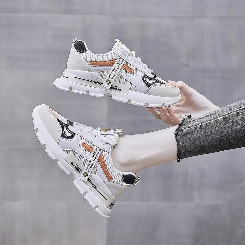 

Sports Footwear Women's Running Shoes 2021 Summer Casual Shoes Mesh Breathable Platform Sneakers Increased All-match Women Shoes