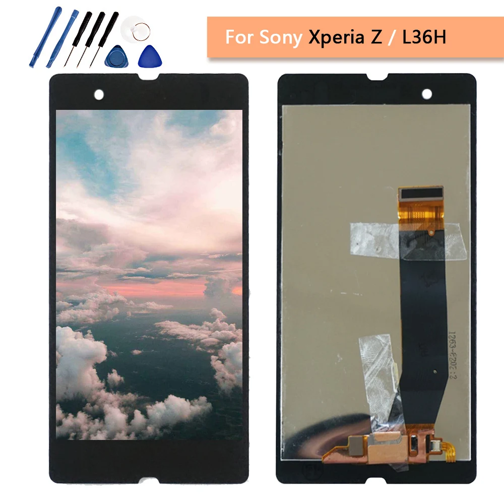 Новый 5 ''для SONY Xperia Z ЖК дисплей сенсорный экран с рамкой для Замена L36H L36i C6603 C6602