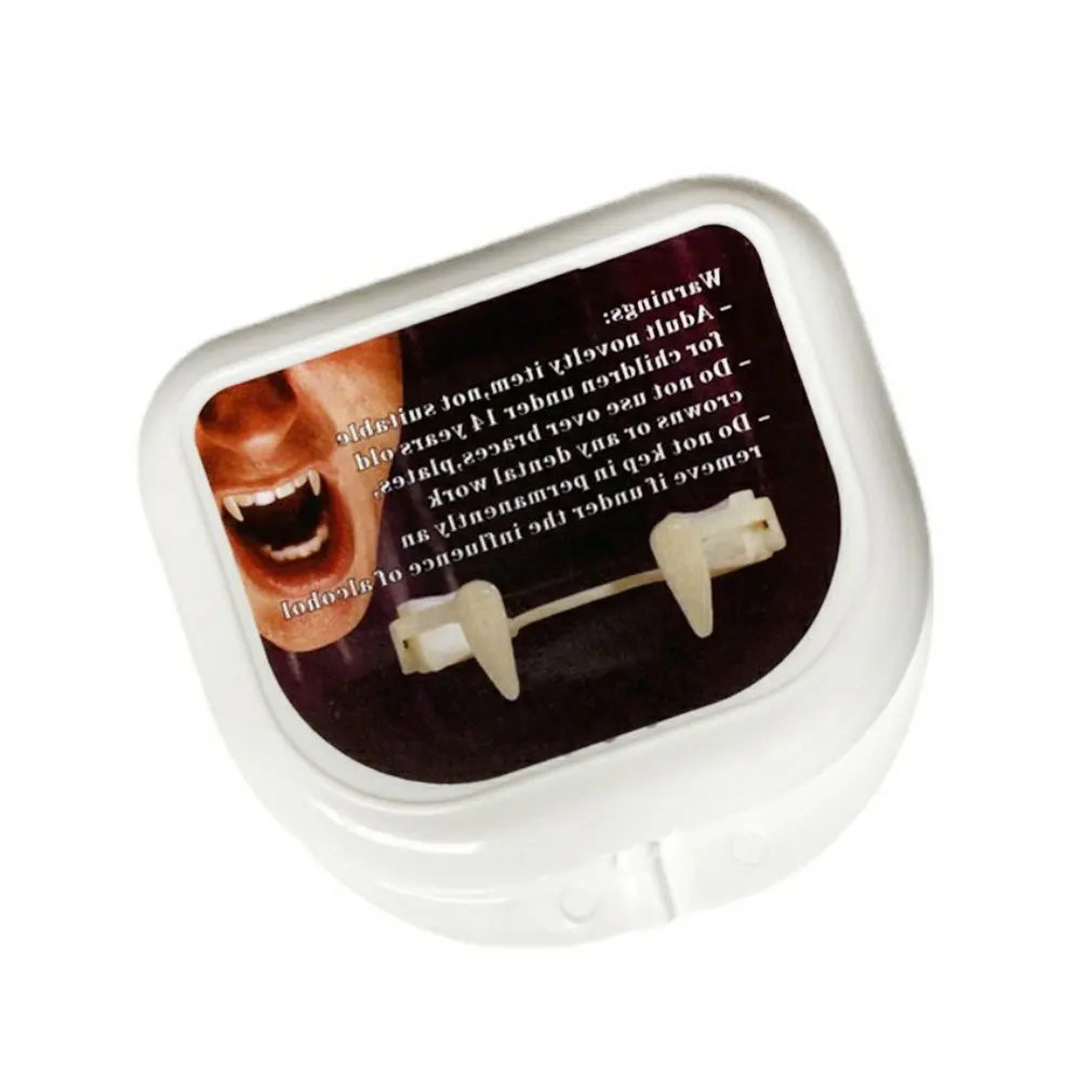 

False Teeth White Horror False Teeth Retractable Retractable Vampire Fangs White Horror False Teeth Cosplay Props
