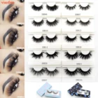 Ресницы Visofree норковые объемные, 25 мм, пушистые, мягкие, искусственные ресницы для макияжа, ресницы многоразового применения