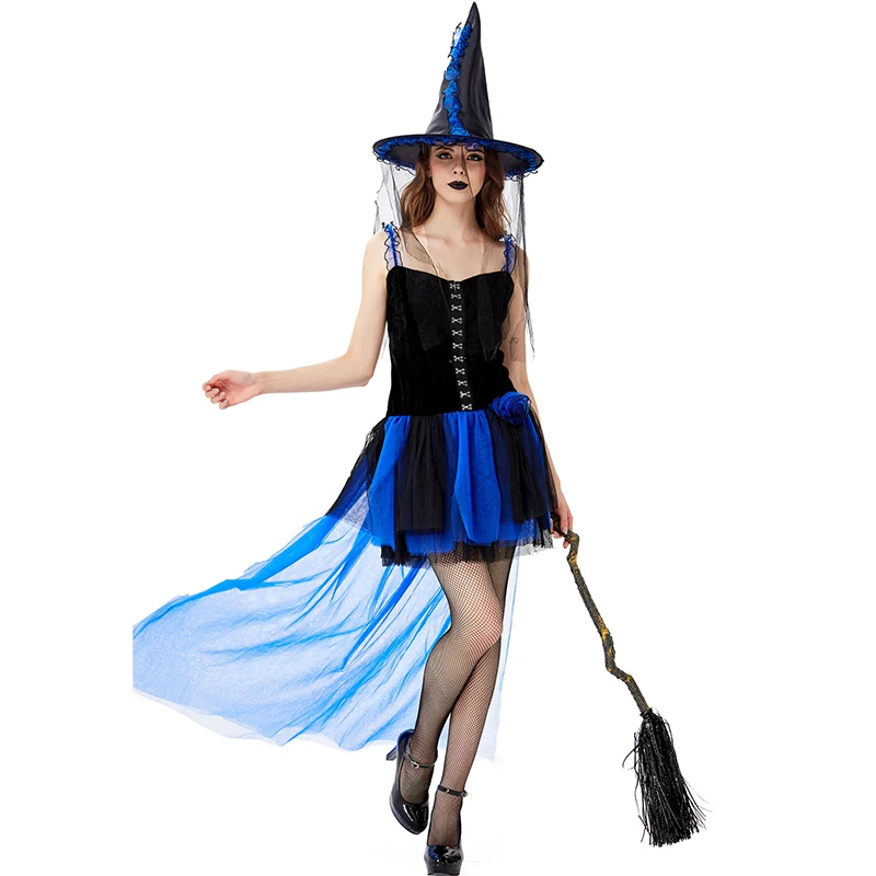 Леди Костюм на карнавал или Хэллоуин несколько Цвет костюм ведьмы милое