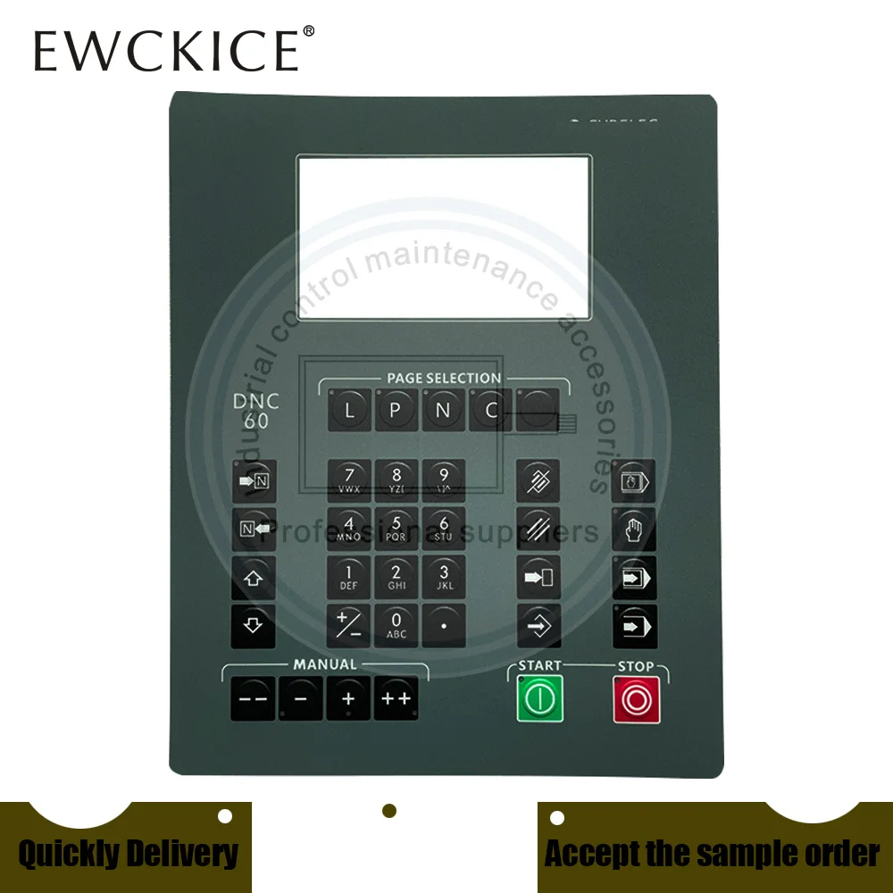 NEW DNC60 DNC 60 HMI PLC Front label Industrial control sticker Or Key board  According to the keypad