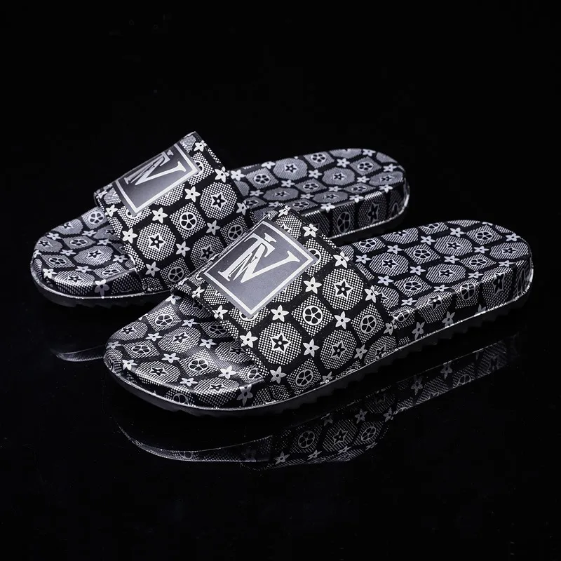 Мужские летние шлепанцы роскошные брендовые с принтом легкие для душа новинка 2021