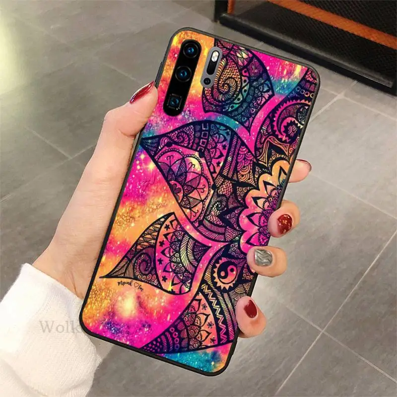 

Mandala flower Phone Case for huawei mate 10 20 lite 20X 30 40 pro nax fundas cover